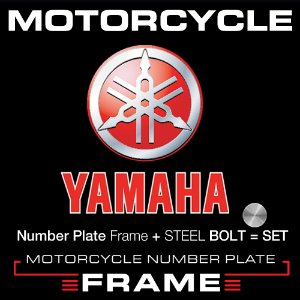MFMC06- 2020 YAMAHA 3 LINE + STEEL BOLT SET 모터사이클 넘버 플레이트 + 번호판볼트(3개1세트)