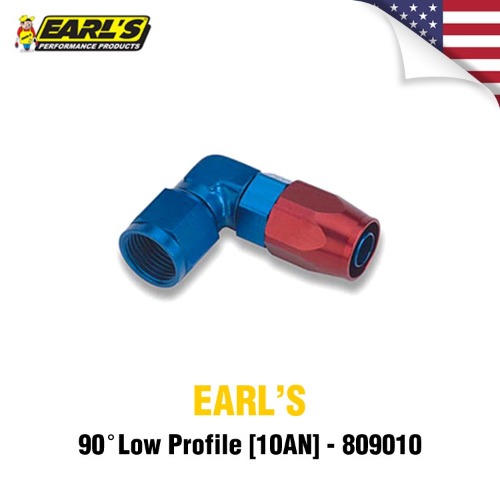 EARLS 얼스 쿨러피팅 90도 로우 프로파일(10AN)-809010