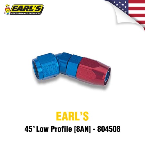 EARLS 얼스 쿨러피팅 - 45도 로우 프로파일(8AN)-804508
